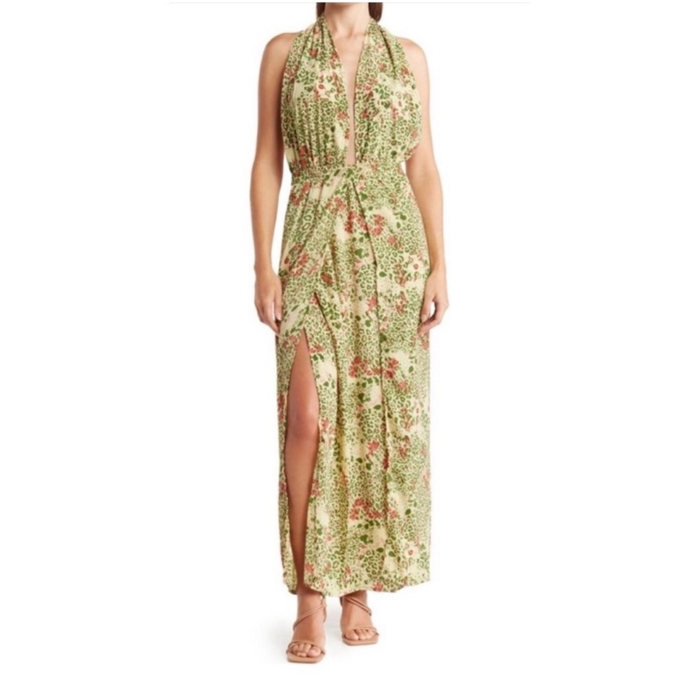 NWT RAGA Kochi Open Back Halter Maxi Dress Size Size X-Small